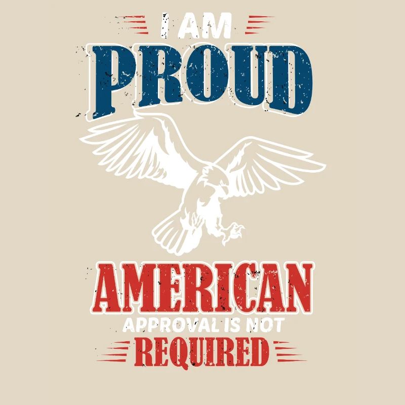 Proud American design with eagle