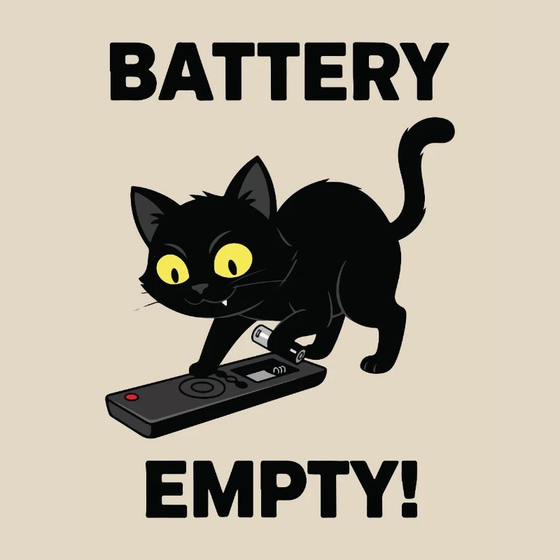 Battery Empty Chat Remote Control Humor