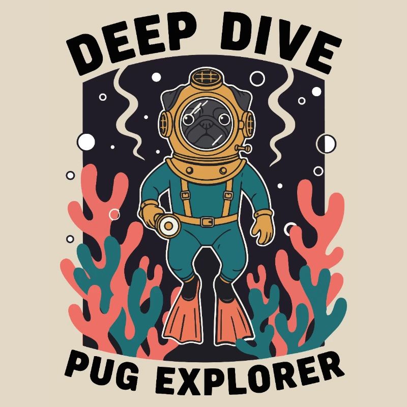 Deep Dive Pug Explorer Carlin Plongeur
