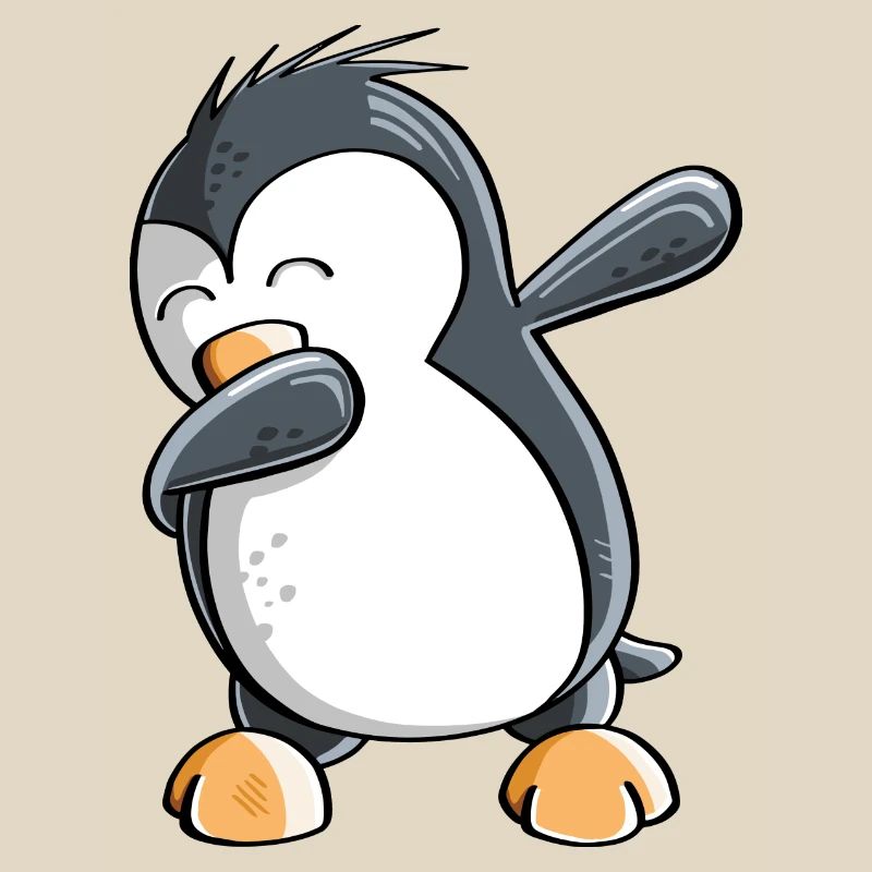 Dab Dance Penguin - Dabbing - Fun Comic - Gift