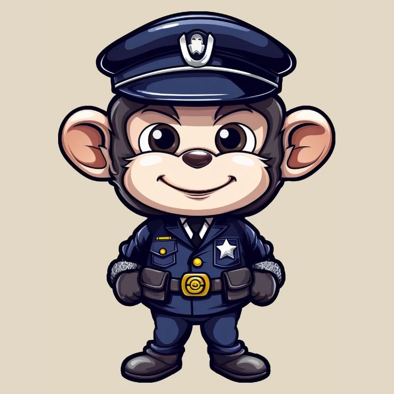 Polizei Äffchen