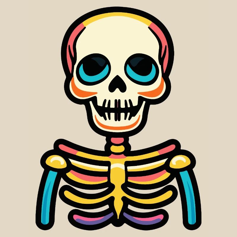 Skeleton Halloween Comic
