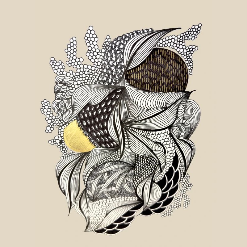 Leaf Fabric Feather Light Pattern