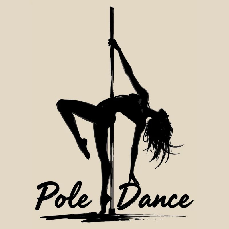 Pole Dance Poledancerin Silhouette Geschenk