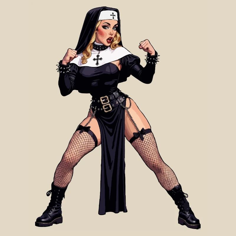 Super-Ehefrau-Nonne