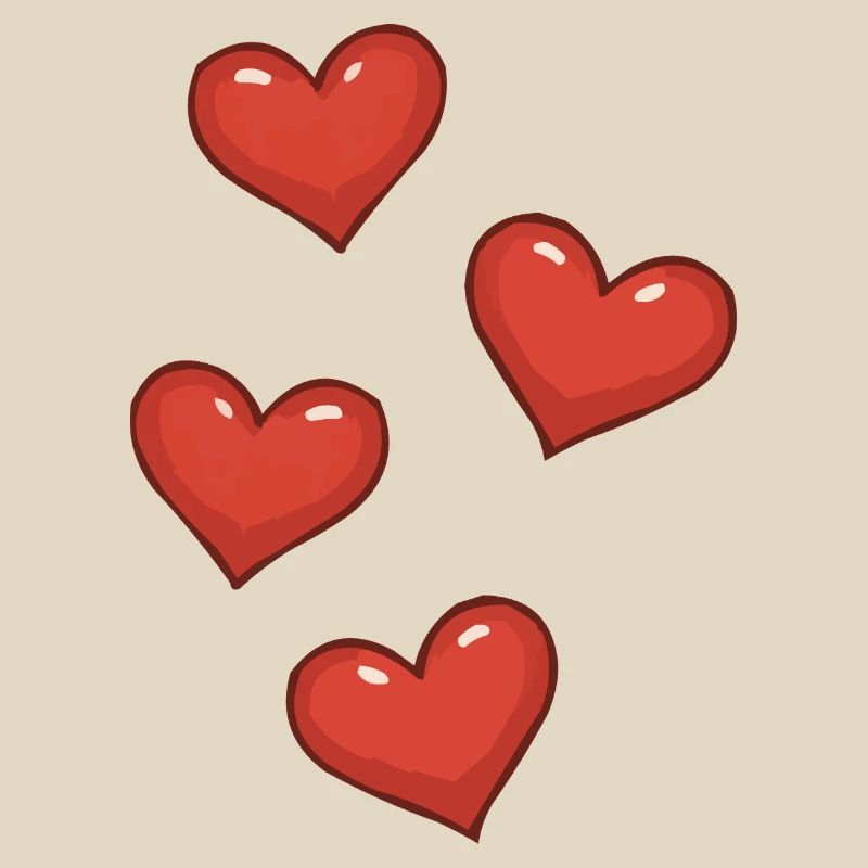 Three Red Hearts