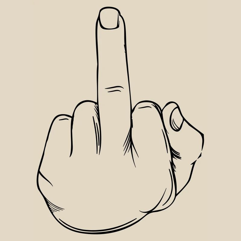 Mittelfinger Statement