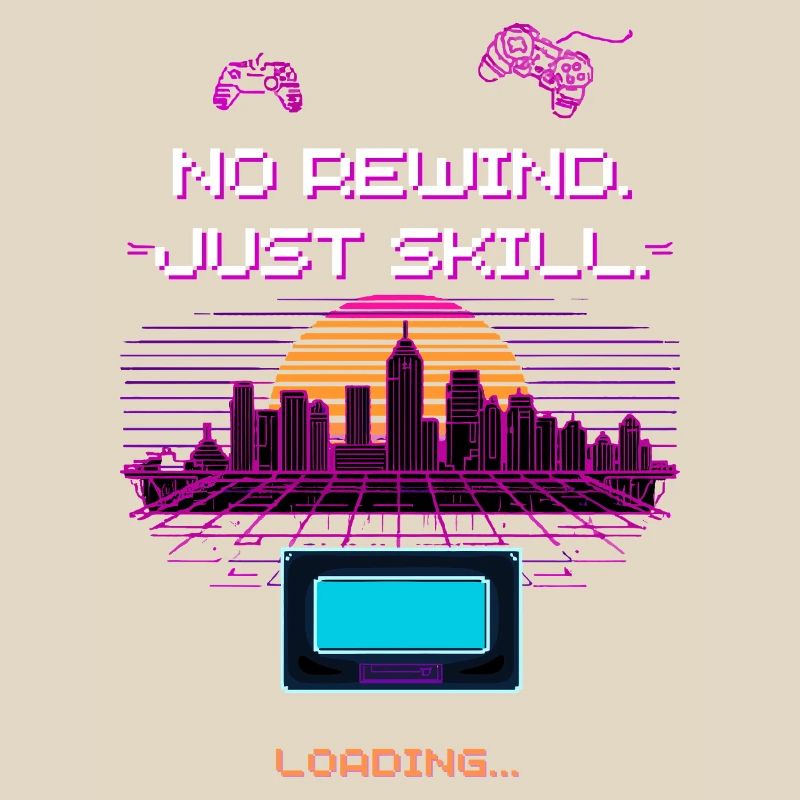 Design de jeu Retro Synthwave Pixel Vaporwave