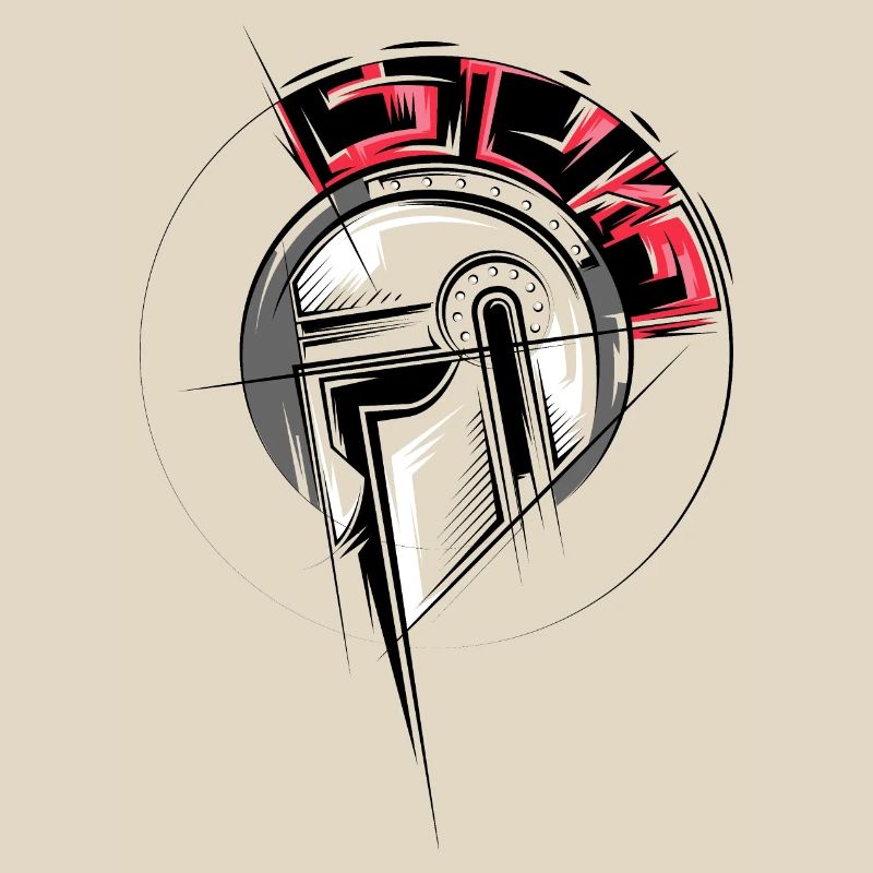 Gladiator Illustration Fighter Helm Römer icon