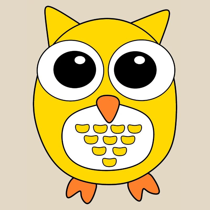 gelbe Eule gelb Vogel Vögelchen Tiere Geschenk