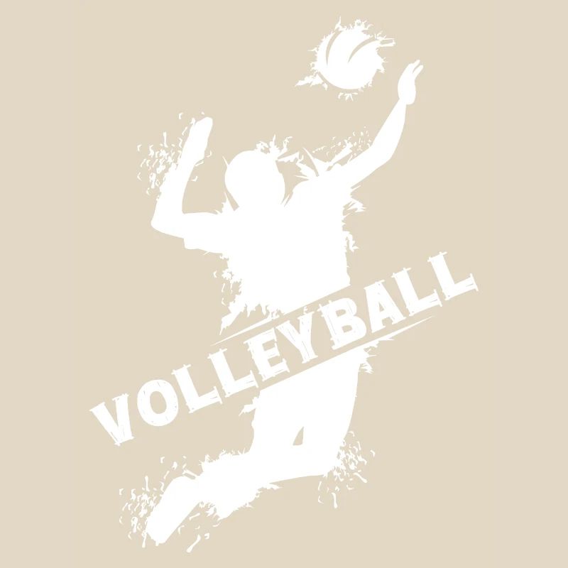 Volleyball explosion player beach volleyball team