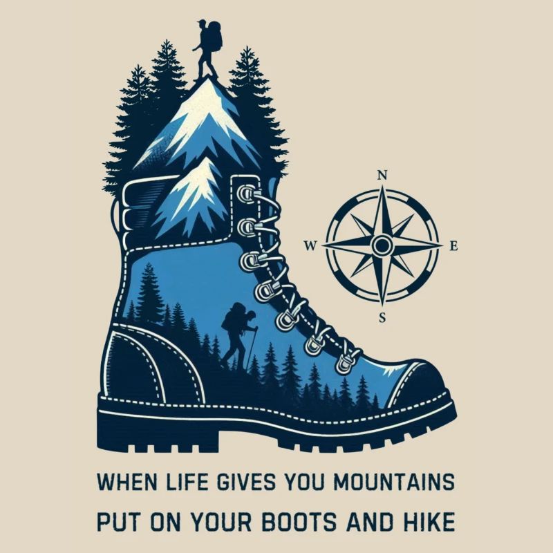 Mountain Boot with Compass