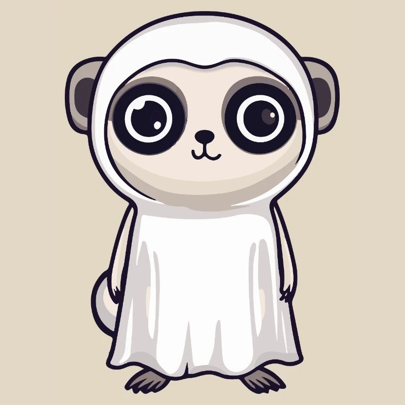 Erdmännchen Halloween Geist