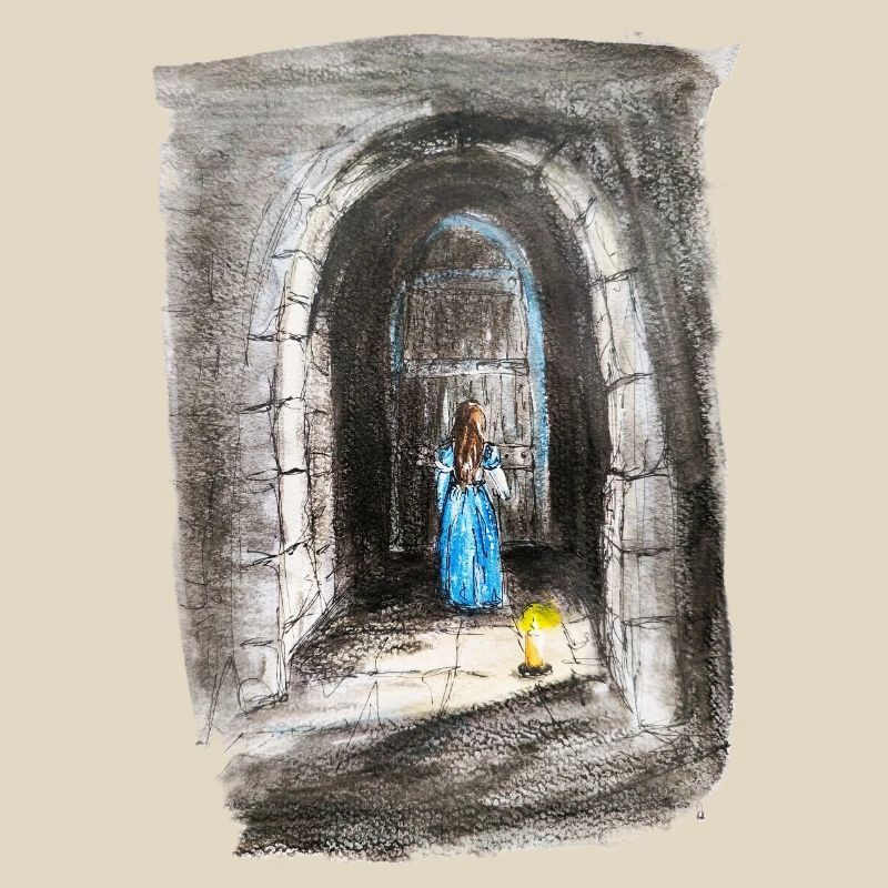 Torbogen-Maiden-Laternenlicht