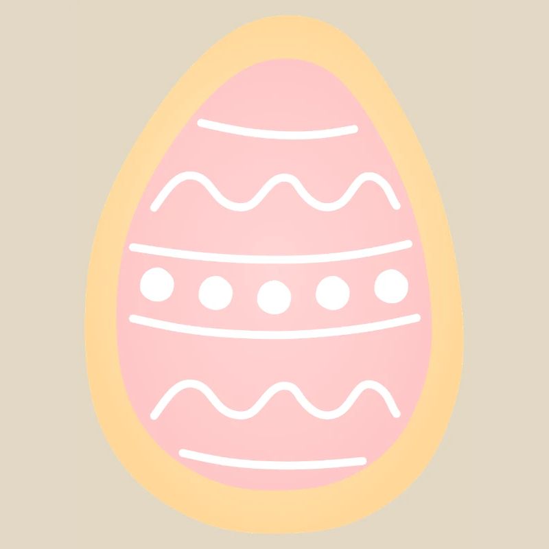 Pastel Easter Egg Cookie