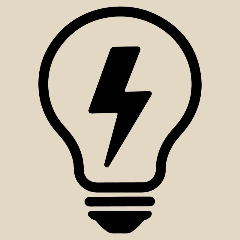 T-shirt Idée Créative - Electric Light Bulb