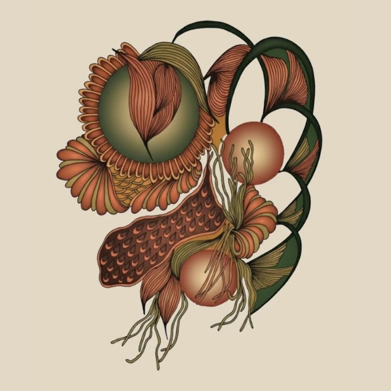 Formes de fleurs de ton de terre