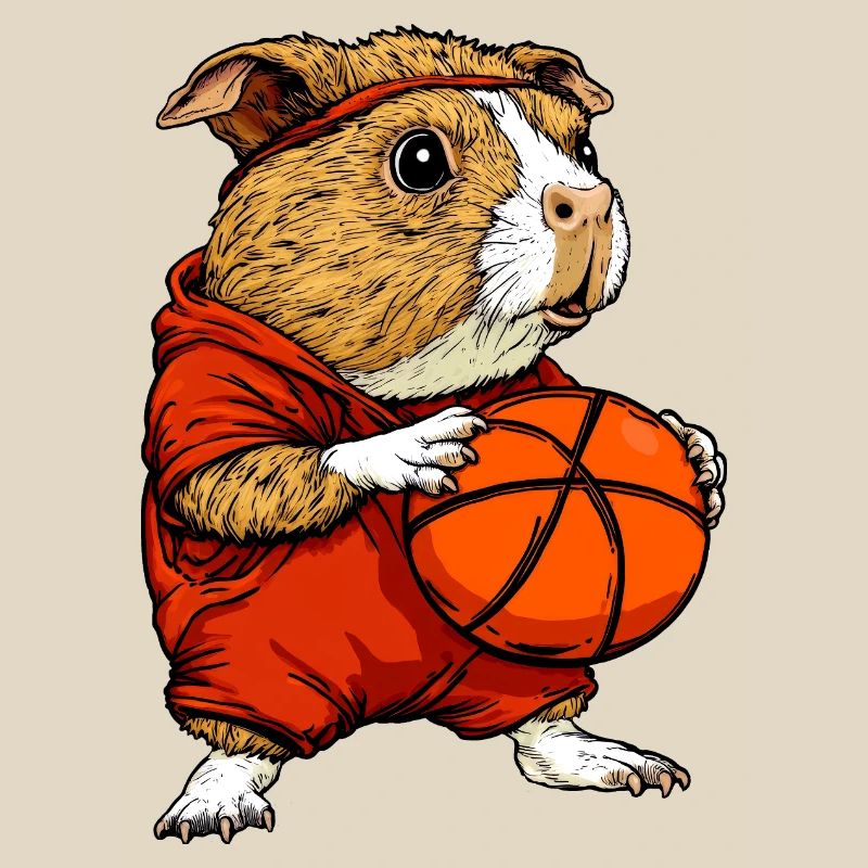 Cochon d’Inde basketteur / basketteur Meersc