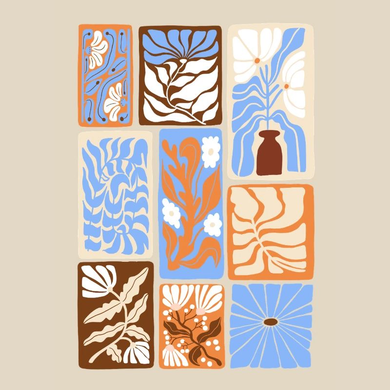 Abstract Botanical Patterns