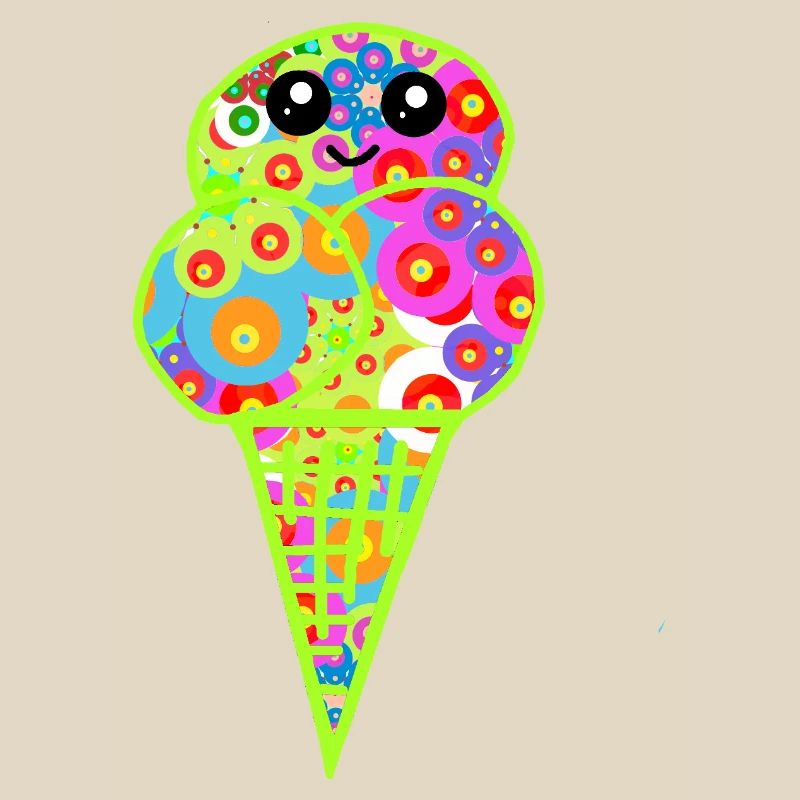 Retro Eis Vintage Kinder Kind 60er 