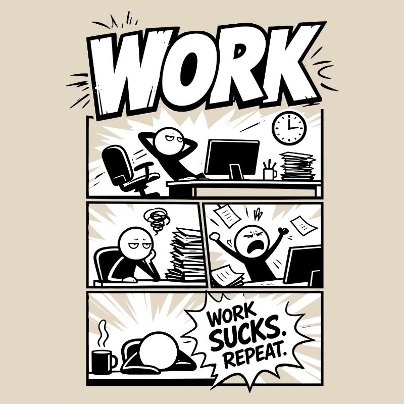Le travail craint Repeat Comic