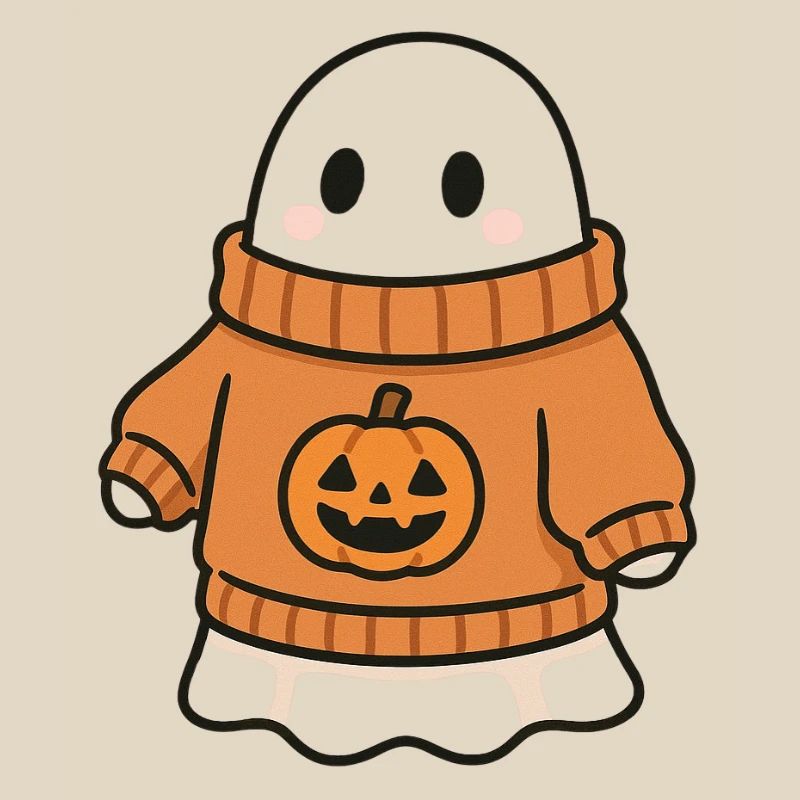 Pumpkin Sweater Ghost