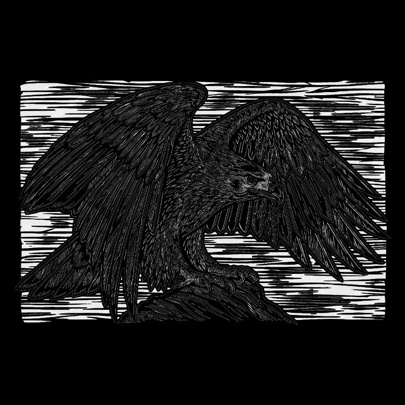 Sweet Golden Eagle | Cute Eagle Motif Gift
