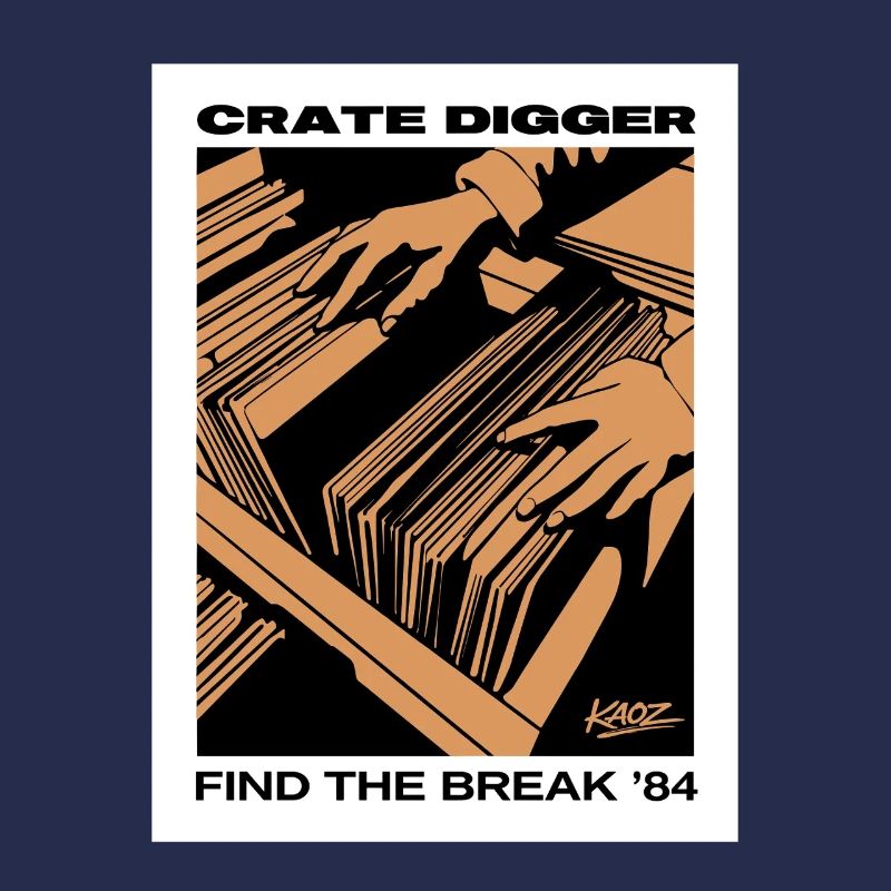 Affiche vinyle Crate Digger 84