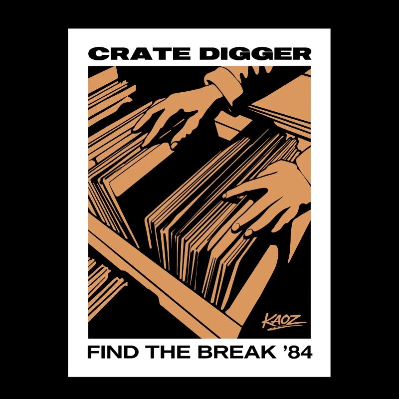 Affiche vinyle Crate Digger 84
