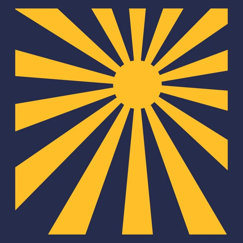 Rayons de soleil conception de rectangle