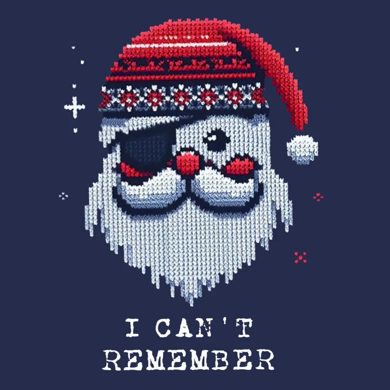 Santa Claus with Eye Patch Knitting Pattern