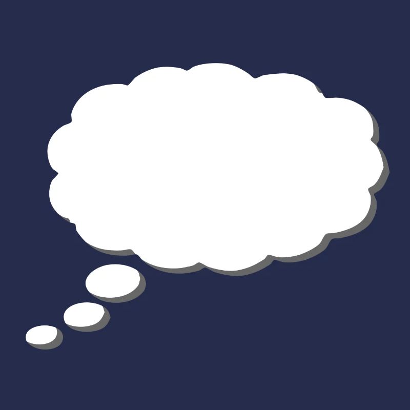 Thought Cloud, Thinkbubble. To personalize