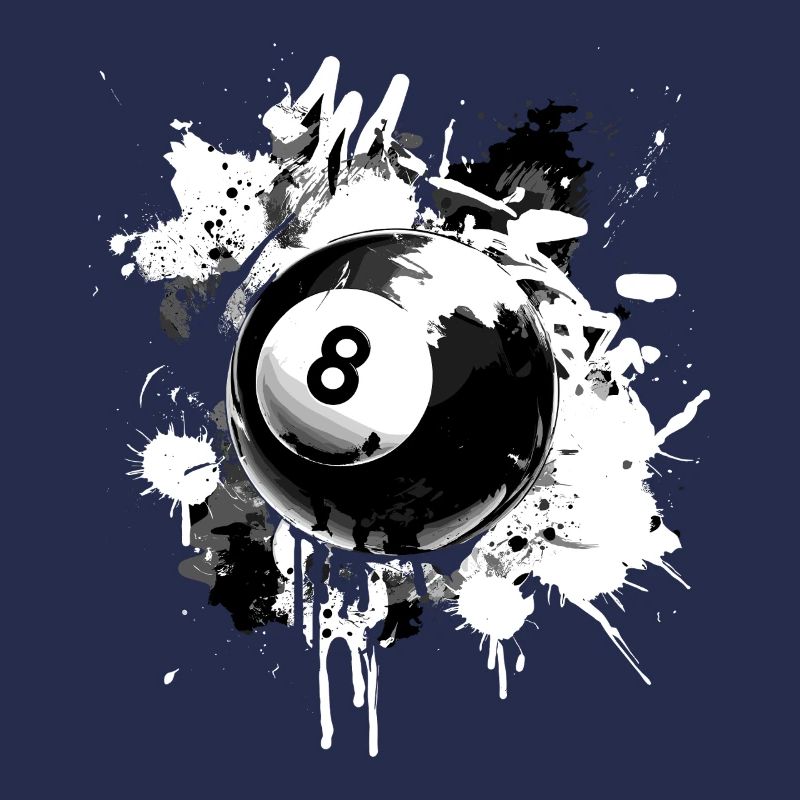 Conception créative de billard à 8 boules