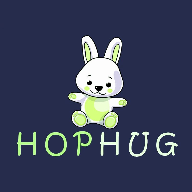 conception de baiser de main de lapin aimant