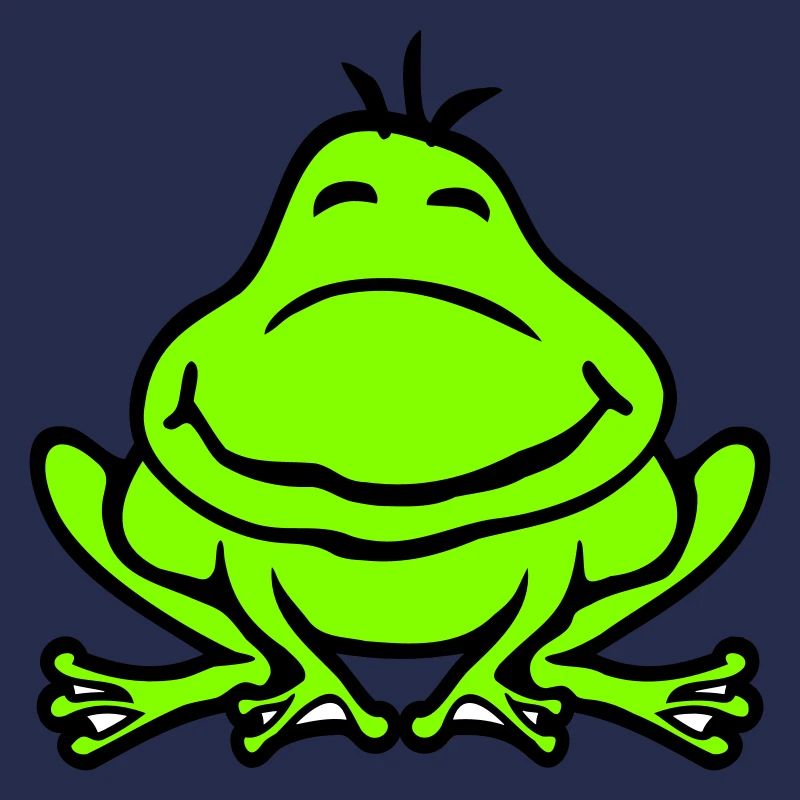 Frog Toad Smiles Funny Comic Happy Cute
