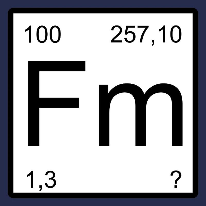 Conception de la table de période du fermium