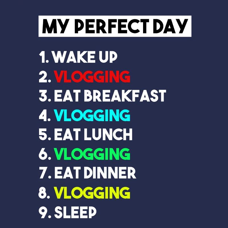 Mein perfekter Tag Vlogging-Zeitplan – Creator-Kunst