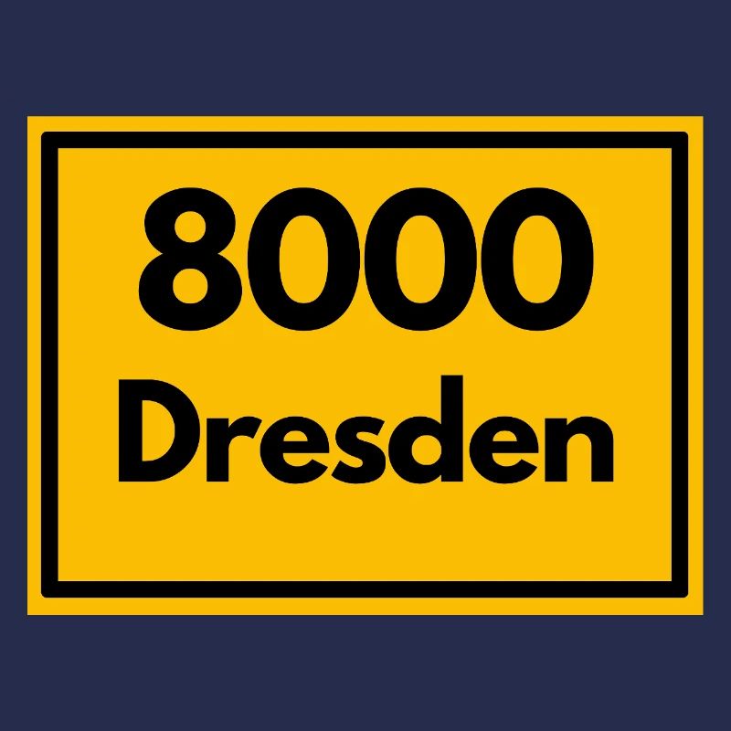 OLD POSTCODE POSTCODE RETRO 8000 DRESDEN ELBE