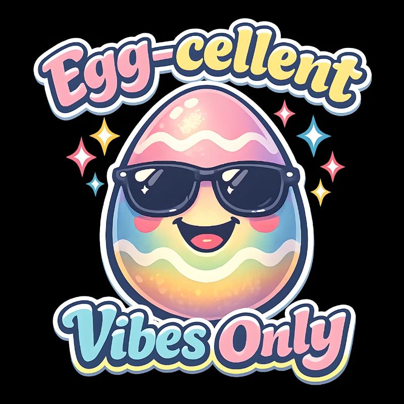 Egg Cellent Vibes Only Easter Easter Egg
