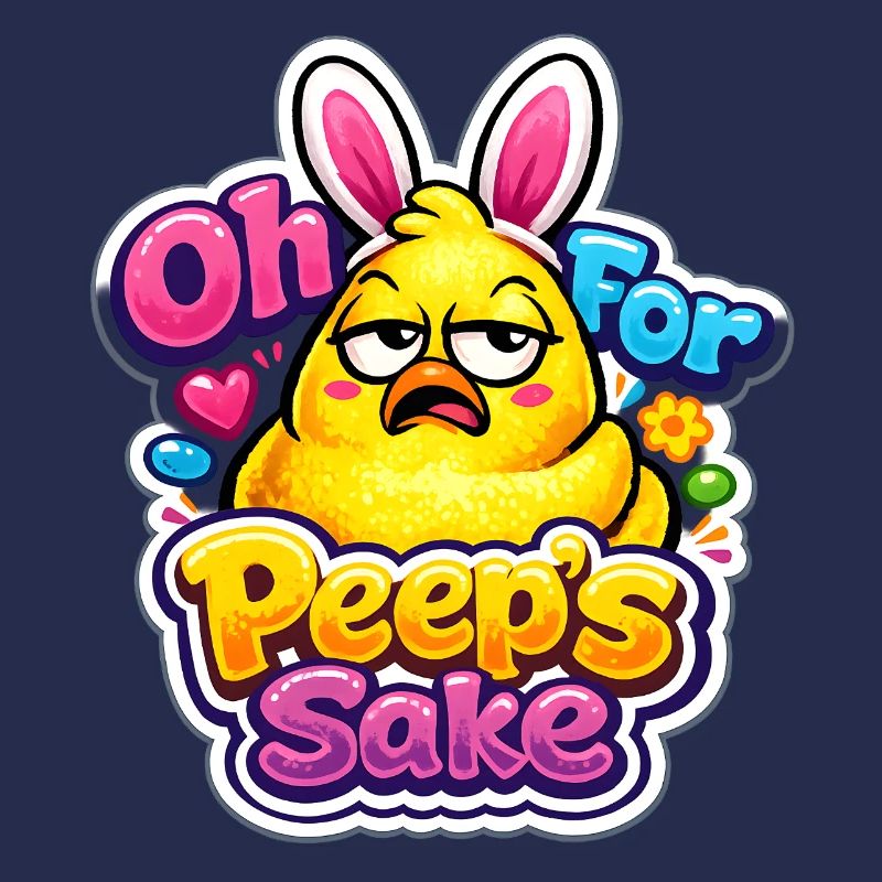 For Peeps Sake Happy Easter Easter Chick Vintage