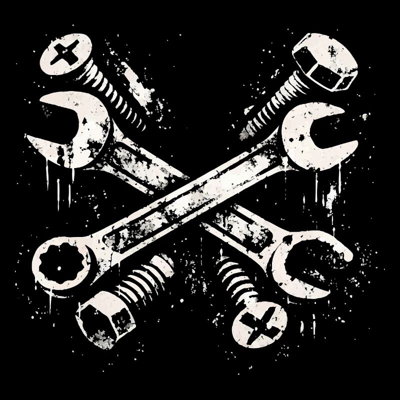 Tool Grunge Design Screwdriver Mechanic