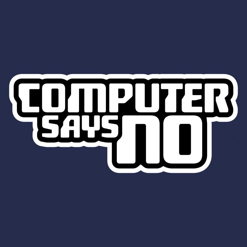 L’ordinateur dit pas de technique drôle de nerd programmeur