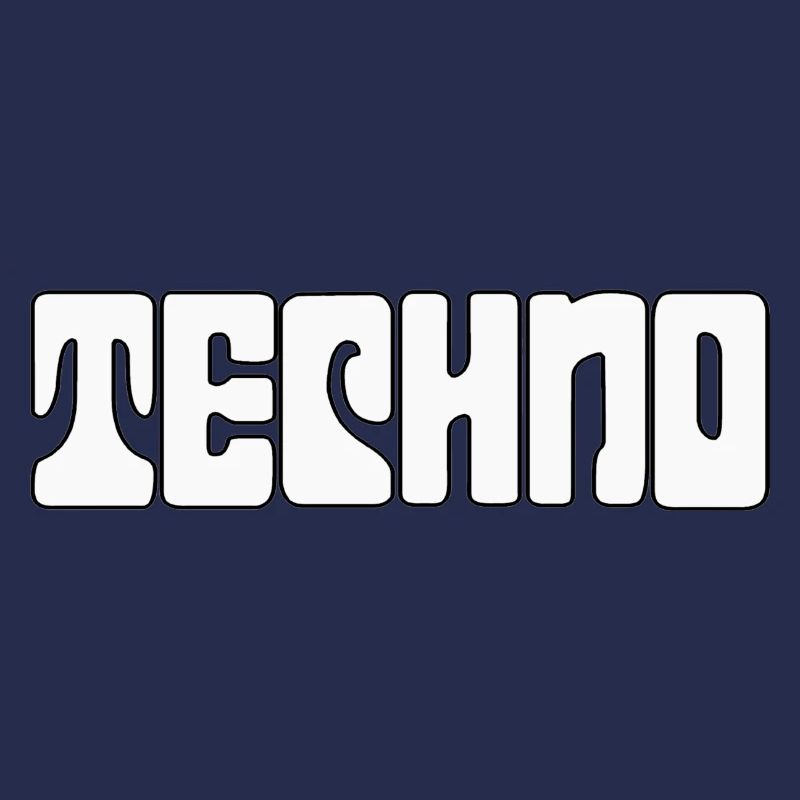 Futuristic Techno Pattern Tee