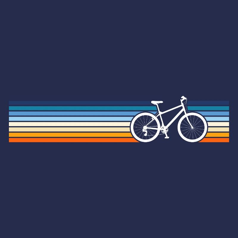 Retro Bicycle Pattern Fade