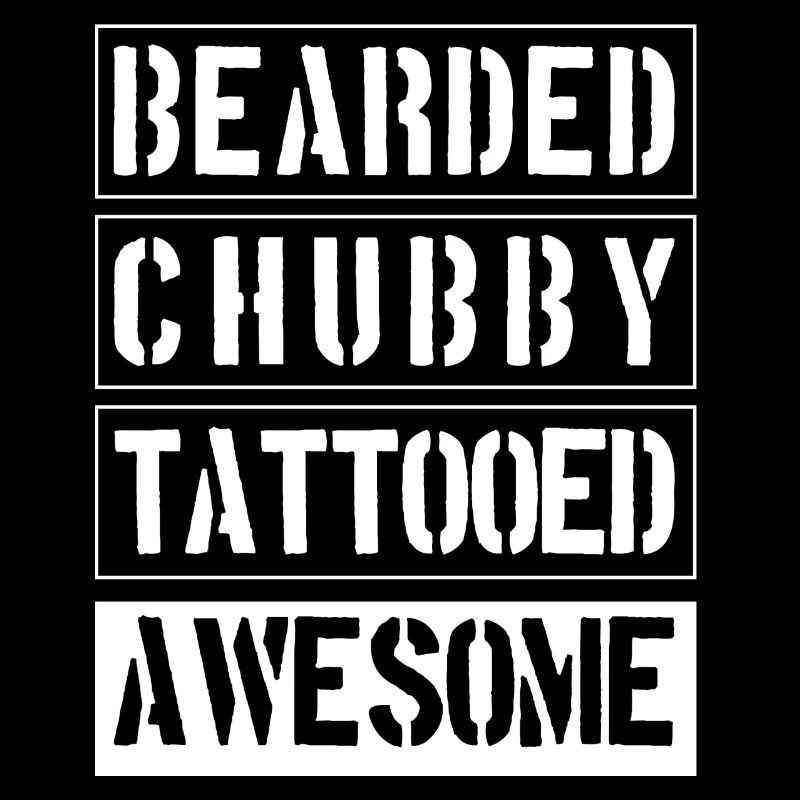 Bearded Chubby Tattooed Awesome
