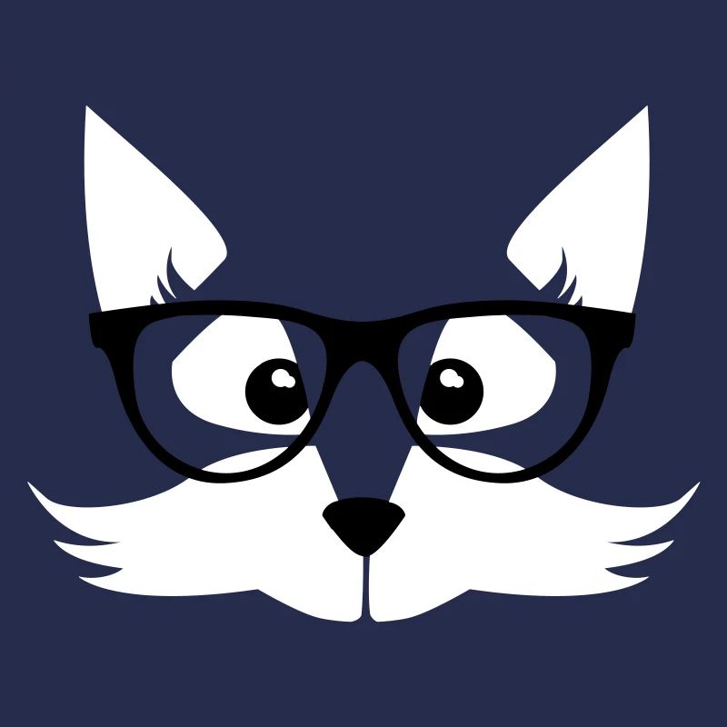 fox nerd - nerd with glasses - Fox forest