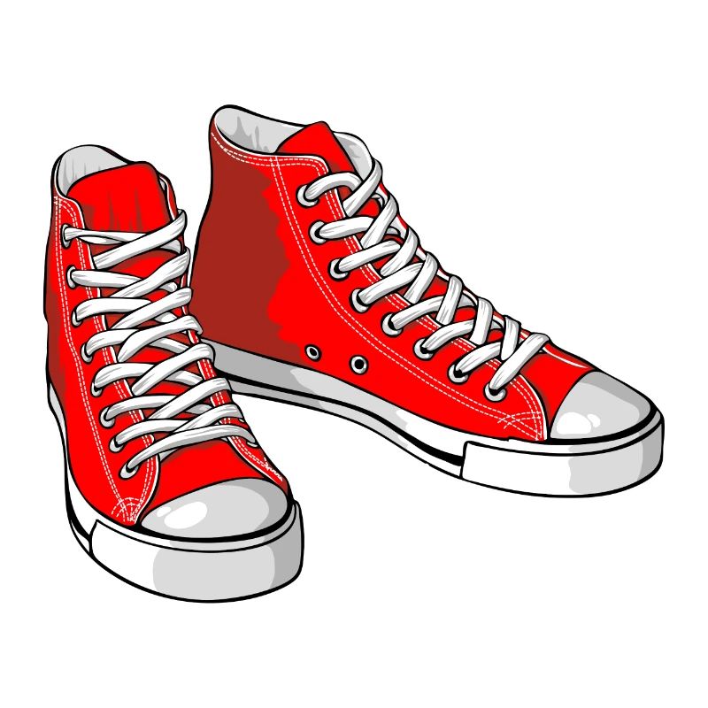 Baskets rouges