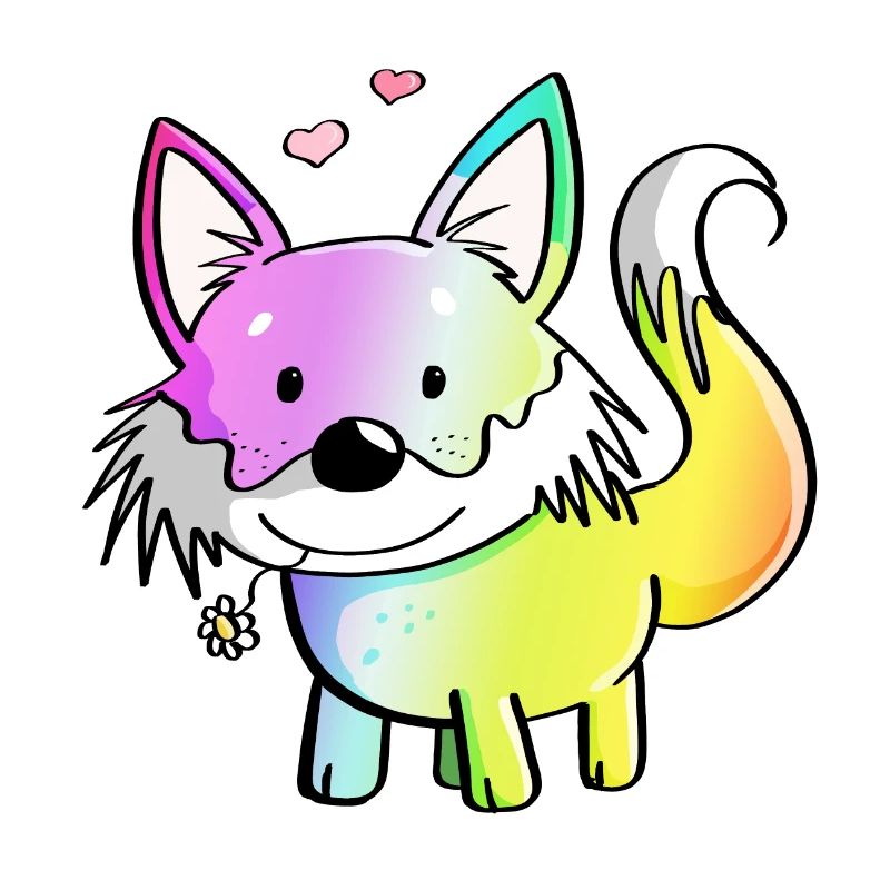 Fox rainbow - foxes - red fox - predator