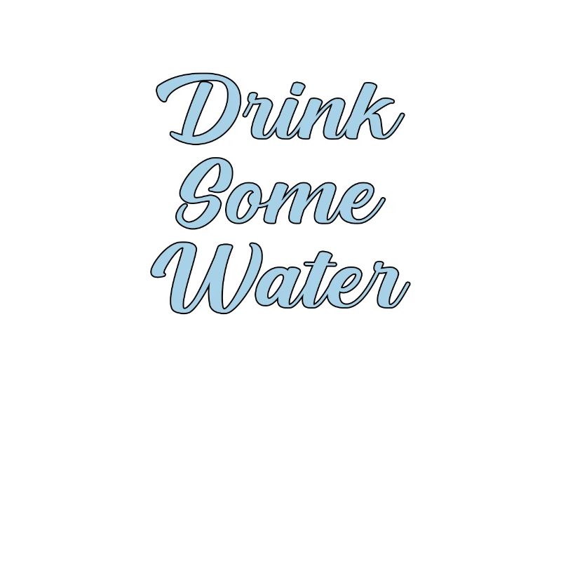 Buvez de l’eau scripte