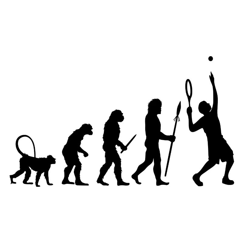 Evolution of a tennis player